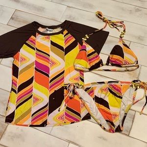 Trina 3 piece betting bikini set sz10